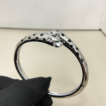 [Gaonasi Jewelry]PANTHERE DOUBLE HEADED OPEN BRACELET