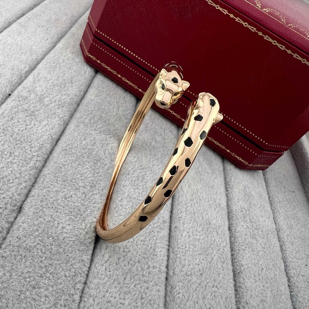 [Gaonasi Jewelry]PANTHERE DOUBLE HEADED OPEN BRACELET