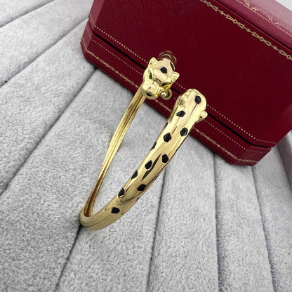 [Gaonasi Jewelry]PANTHERE DOUBLE HEADED OPEN BRACELET