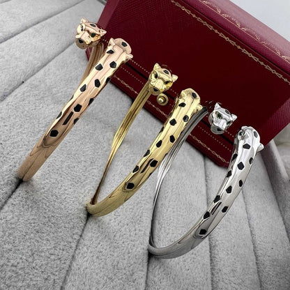 [Gaonasi Jewelry]PANTHERE DOUBLE HEADED OPEN BRACELET