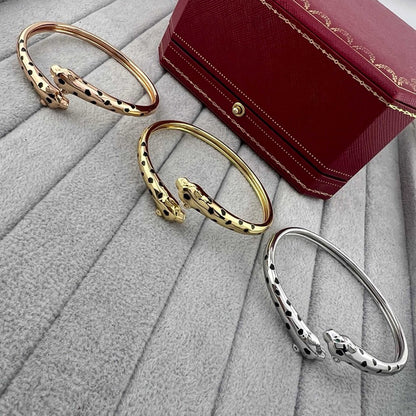 [Gaonasi Jewelry]PANTHERE DOUBLE HEADED OPEN BRACELET