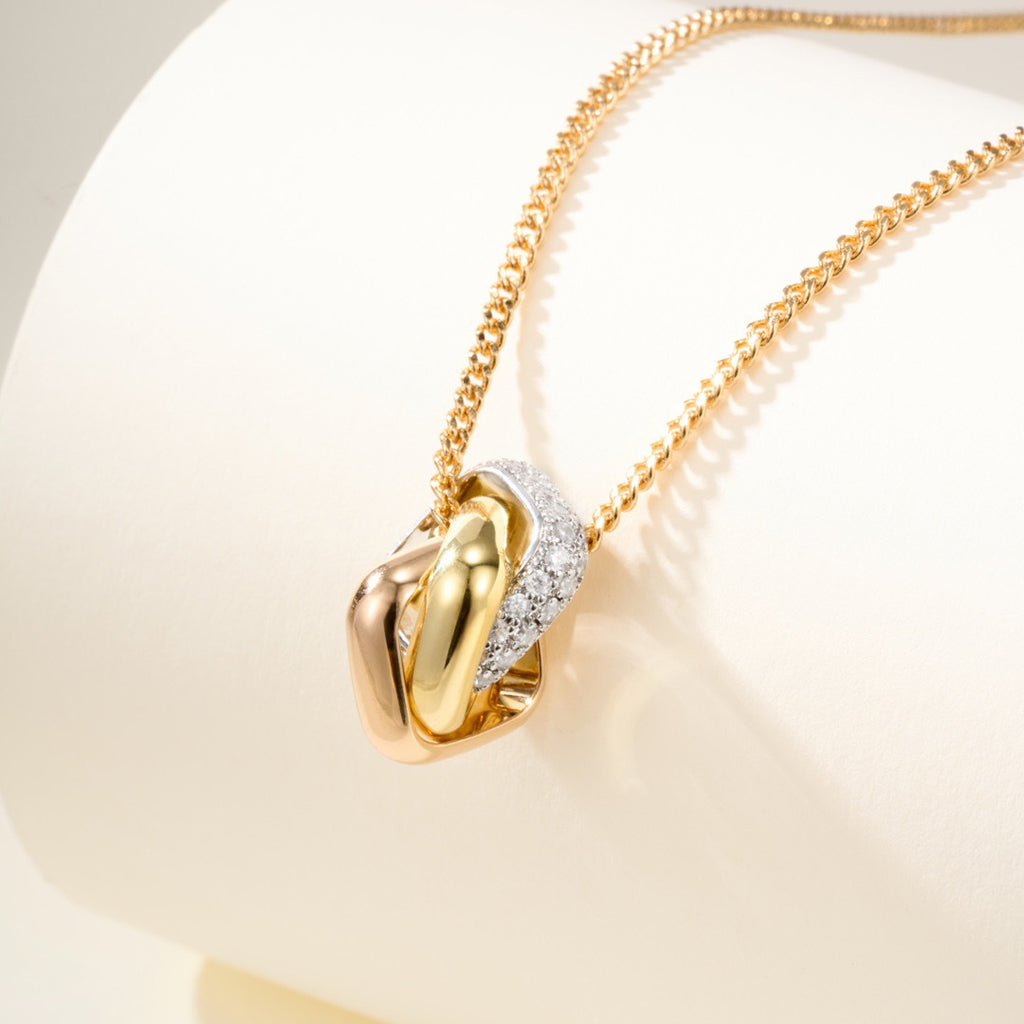 [Gaonasi Jewelry]TRINITY CUSHION NECKLACE COLLECTION