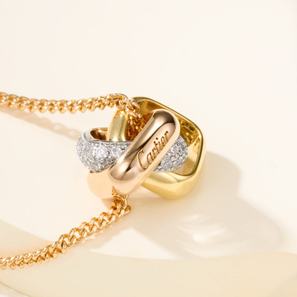 [Gaonasi Jewelry]TRINITY CUSHION NECKLACE COLLECTION