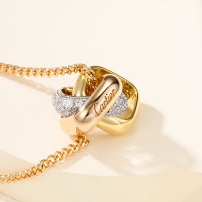 [Gaonasi Jewelry]TRINITY CUSHION NECKLACE COLLECTION