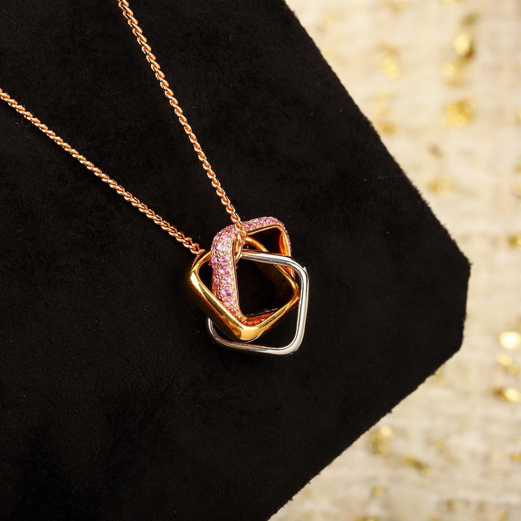 [Gaonasi Jewelry]TRINITY CUSHION NECKLACE COLLECTION
