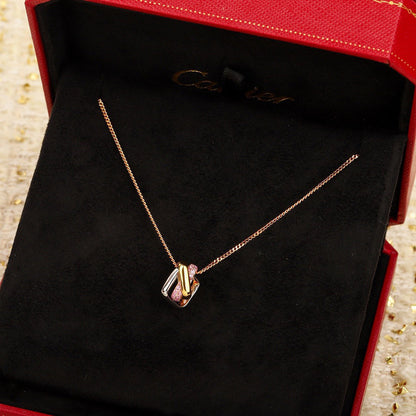 [Gaonasi Jewelry]TRINITY CUSHION NECKLACE COLLECTION