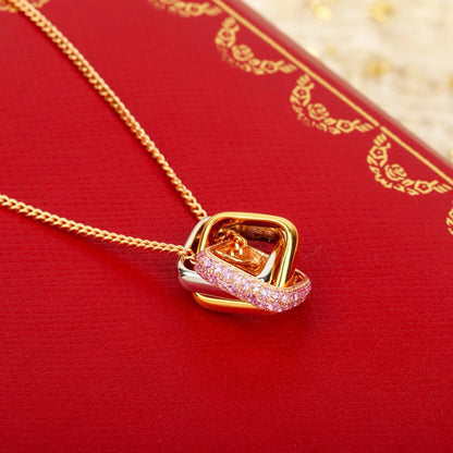 [Gaonasi Jewelry]TRINITY CUSHION NECKLACE COLLECTION