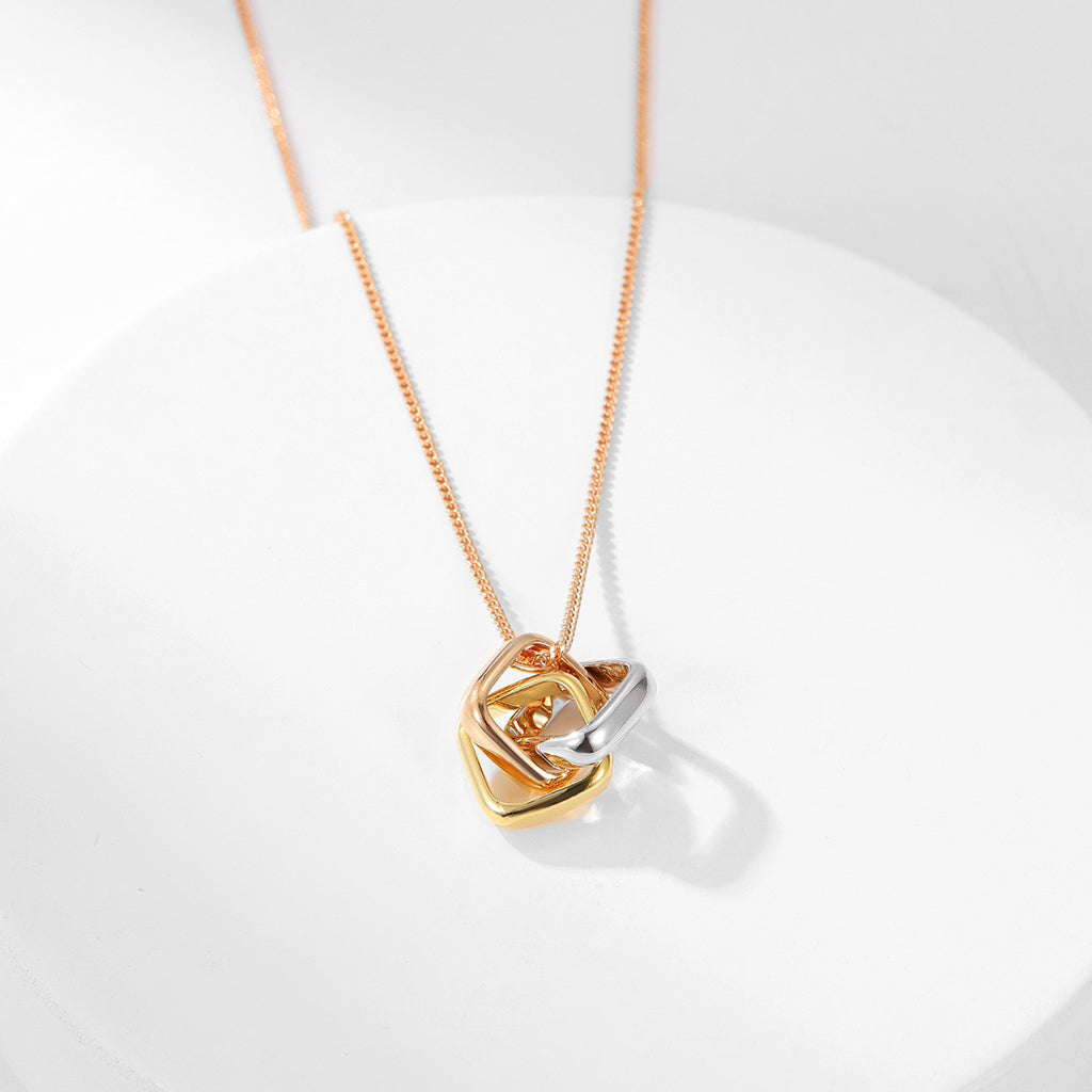[Gaonasi Jewelry]TRINITY CUSHION NECKLACE COLLECTION