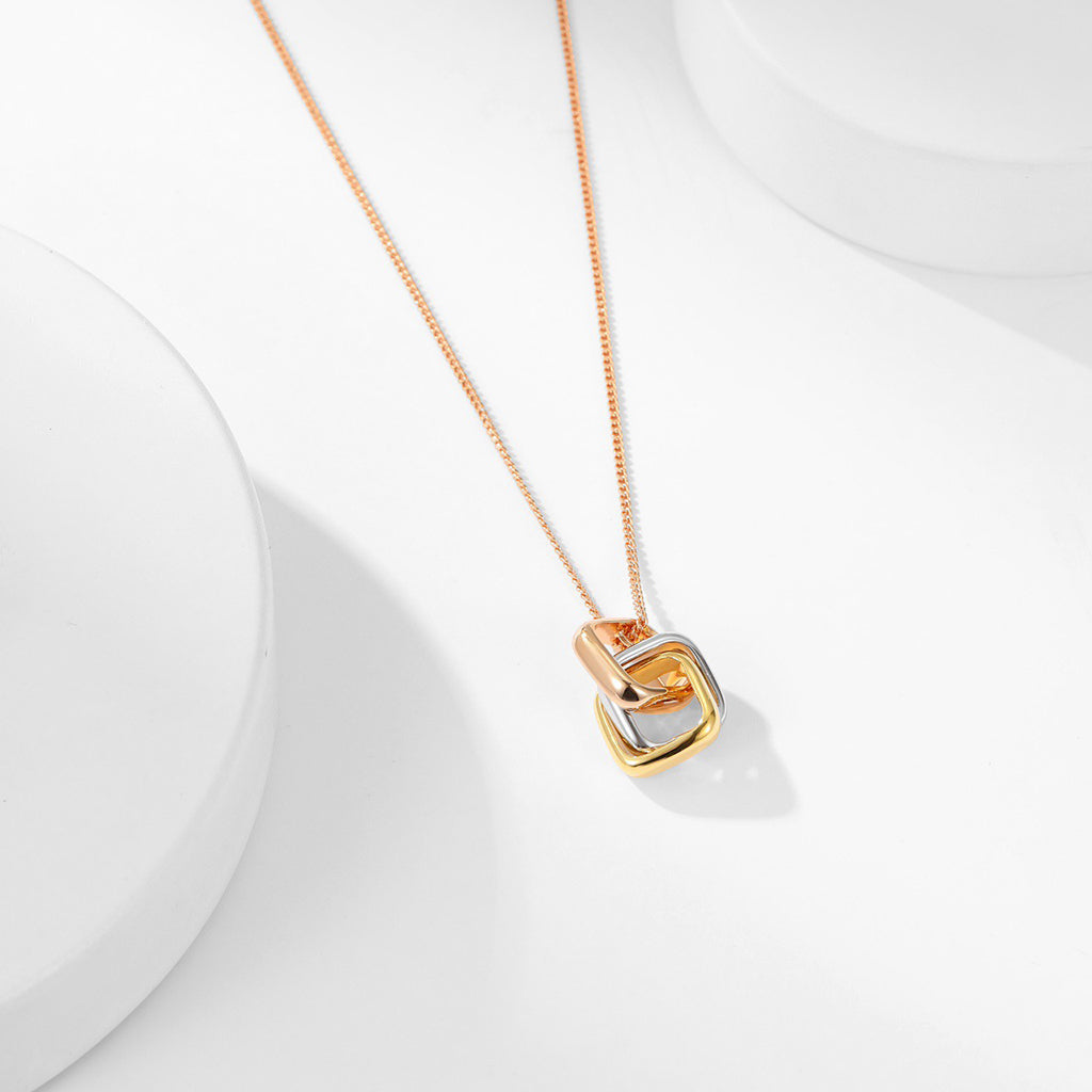 [Gaonasi Jewelry]TRINITY CUSHION NECKLACE COLLECTION