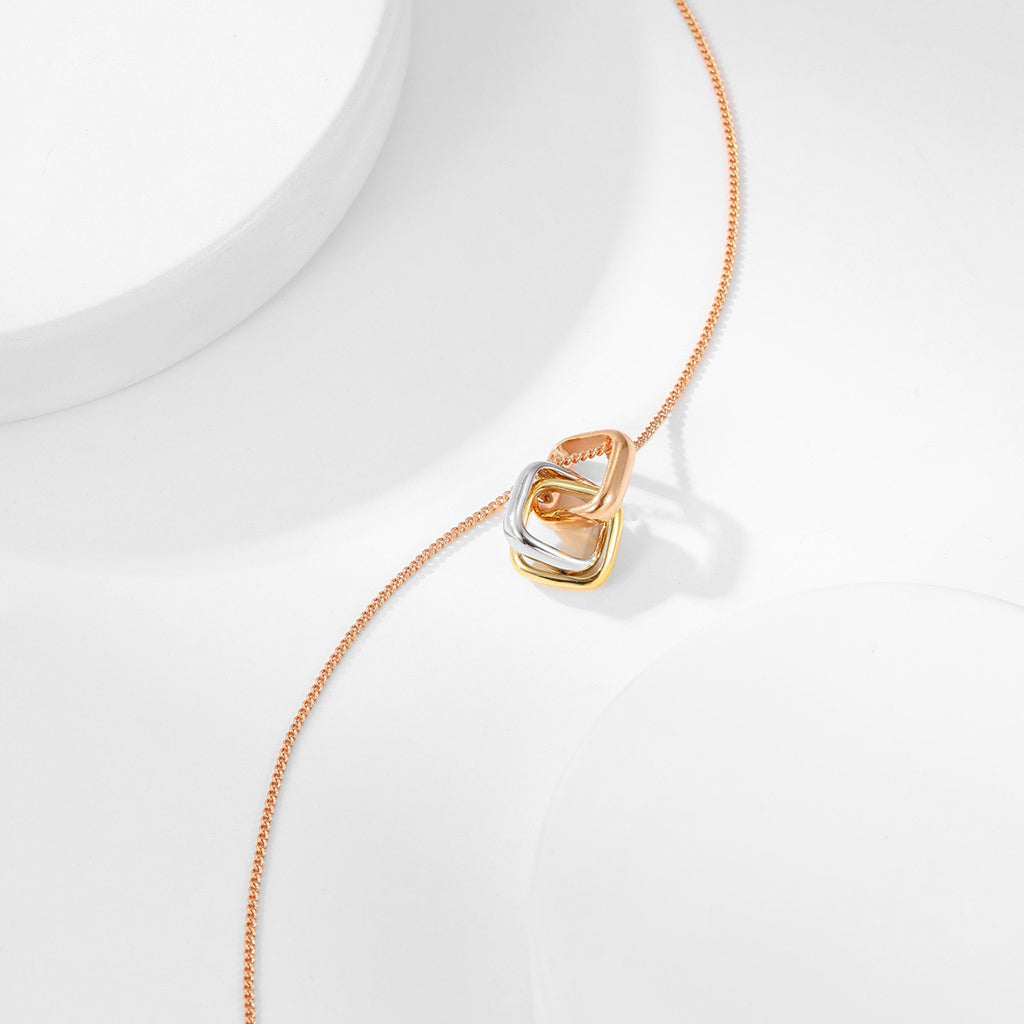 [Gaonasi Jewelry]TRINITY CUSHION NECKLACE COLLECTION