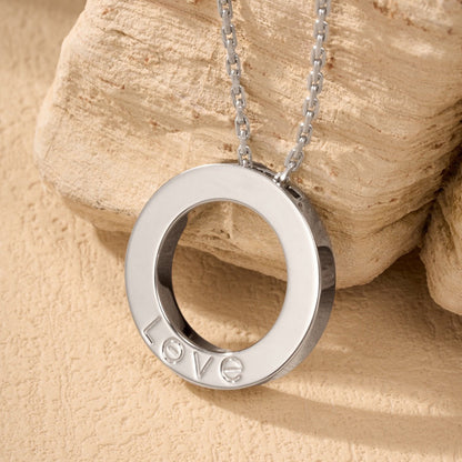 [Gaonasi Jewelry]LOVE NECKLACE 16MM  FULL DIAMOND