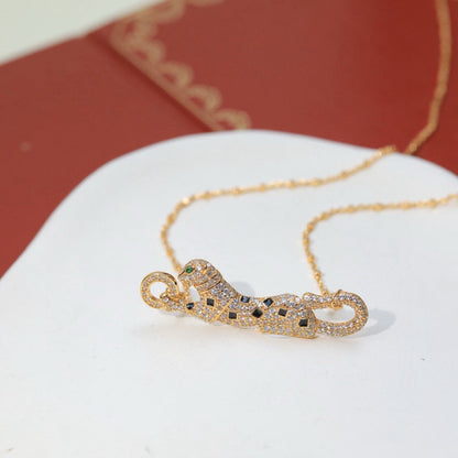 [Gaonasi Jewelry]PANTHERE PAVED DIAMOND NECKLACE
