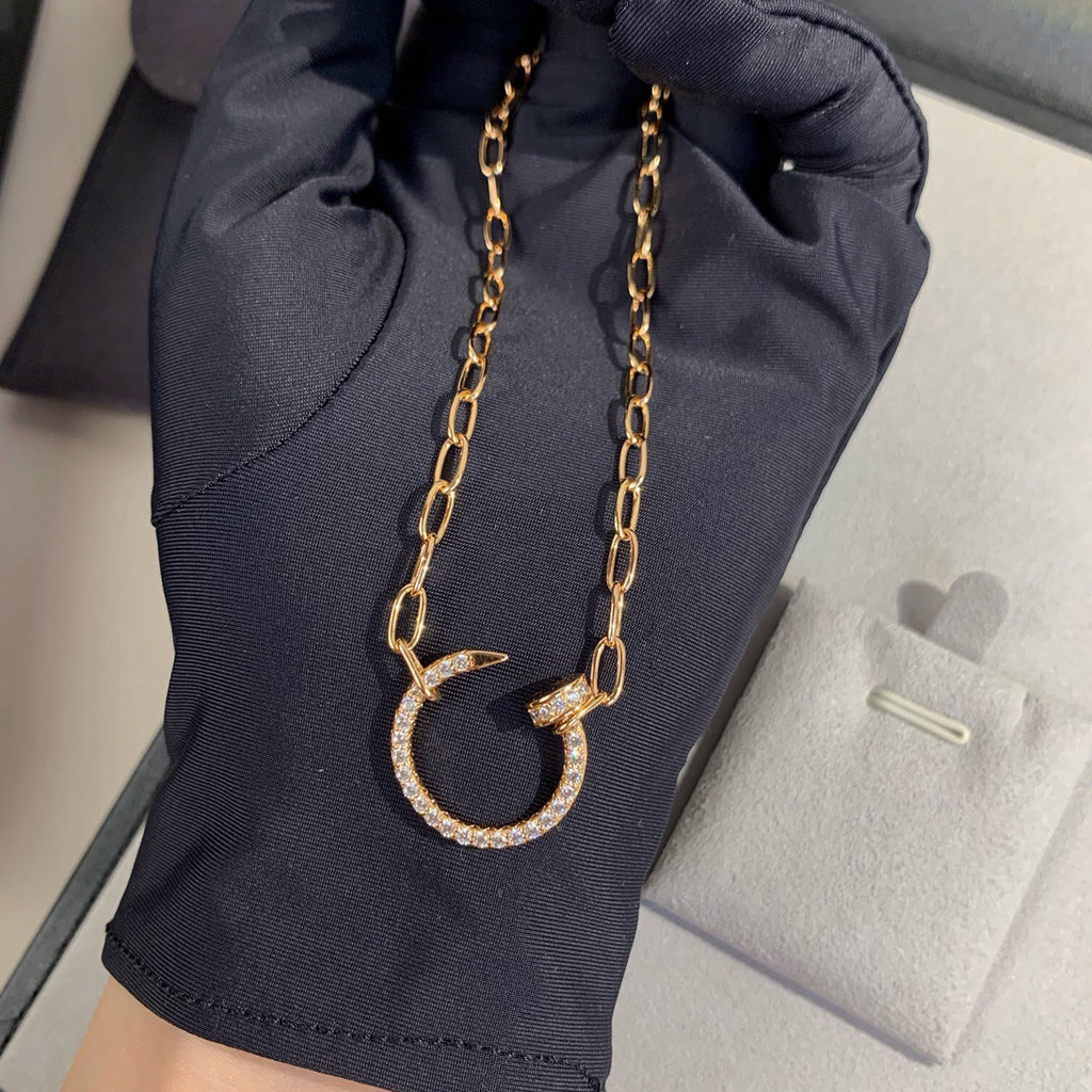 [Gaonasi Jewelry]JUSTE NECKLACE FULL DIAMONDS