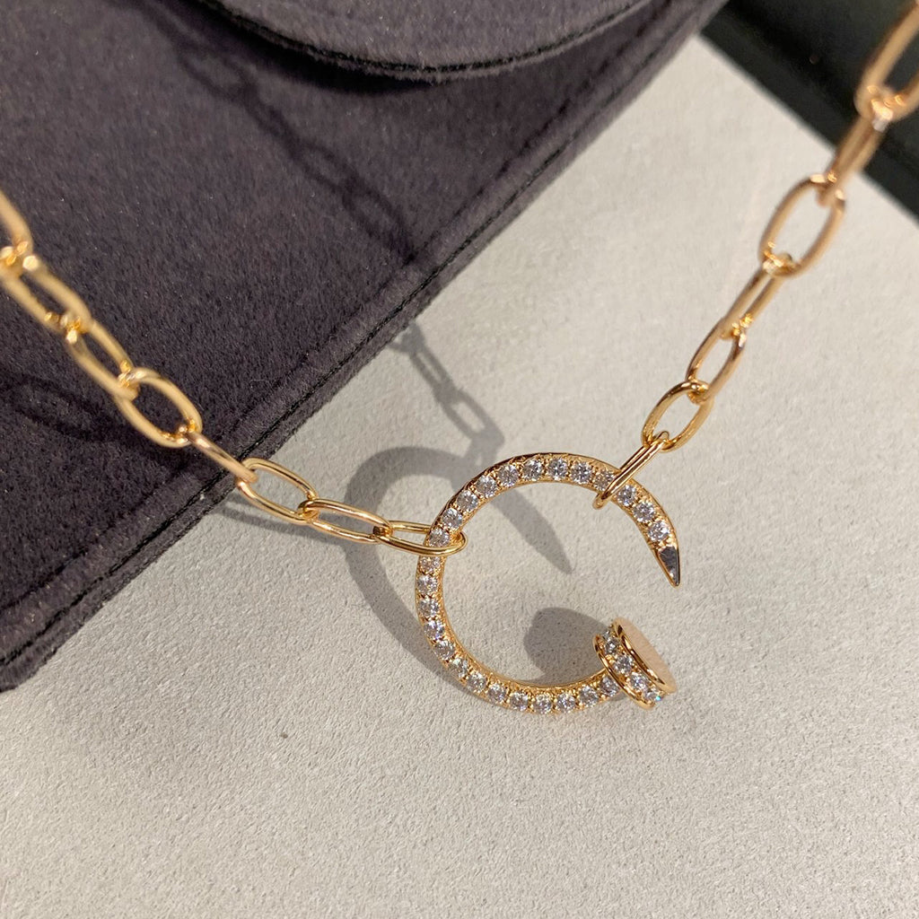 [Gaonasi Jewelry]JUSTE NECKLACE FULL DIAMONDS