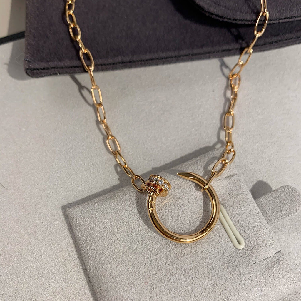 [Gaonasi Jewelry]JUSTE NECKLACE FULL DIAMONDS