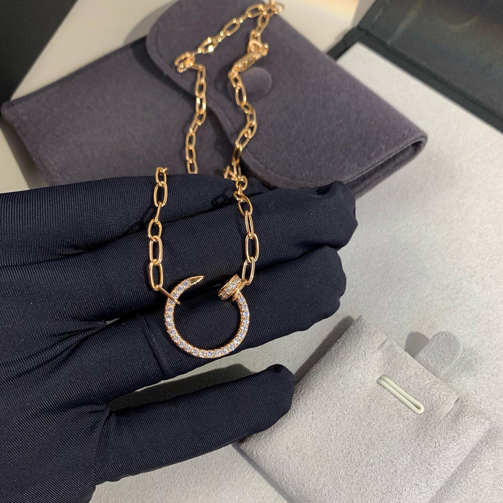 [Gaonasi Jewelry]JUSTE NECKLACE FULL DIAMONDS