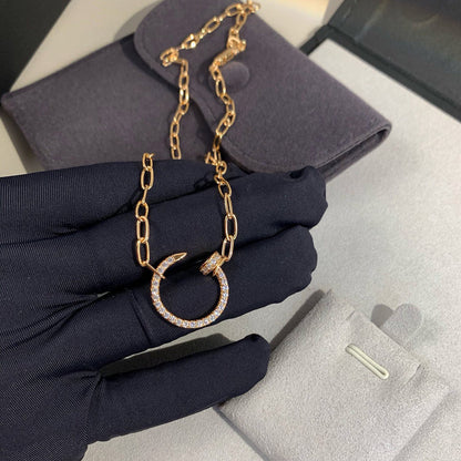 [Gaonasi Jewelry]JUSTE NECKLACE FULL DIAMONDS