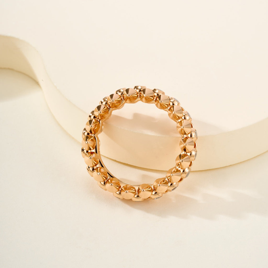 [Gaonasi Jewelry]CLASH 6.8MM DIAMOND MEDIUM RING