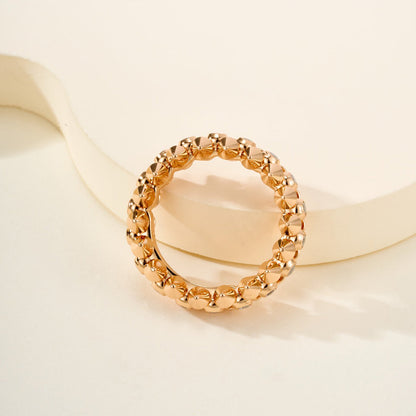 [Gaonasi Jewelry]CLASH 6.8MM DIAMOND MEDIUM RING