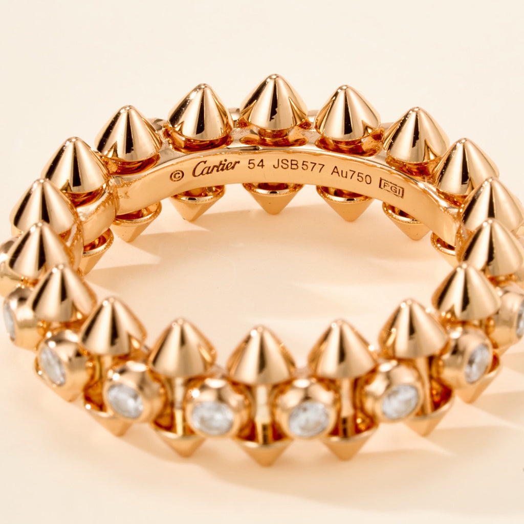 [Gaonasi Jewelry]CLASH 6.8MM DIAMOND MEDIUM RING