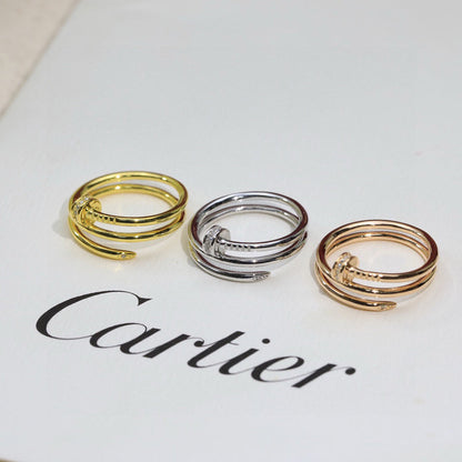[Gaonasi Jewelry]JUSTE RING 4.8MM HALF DIAMOND