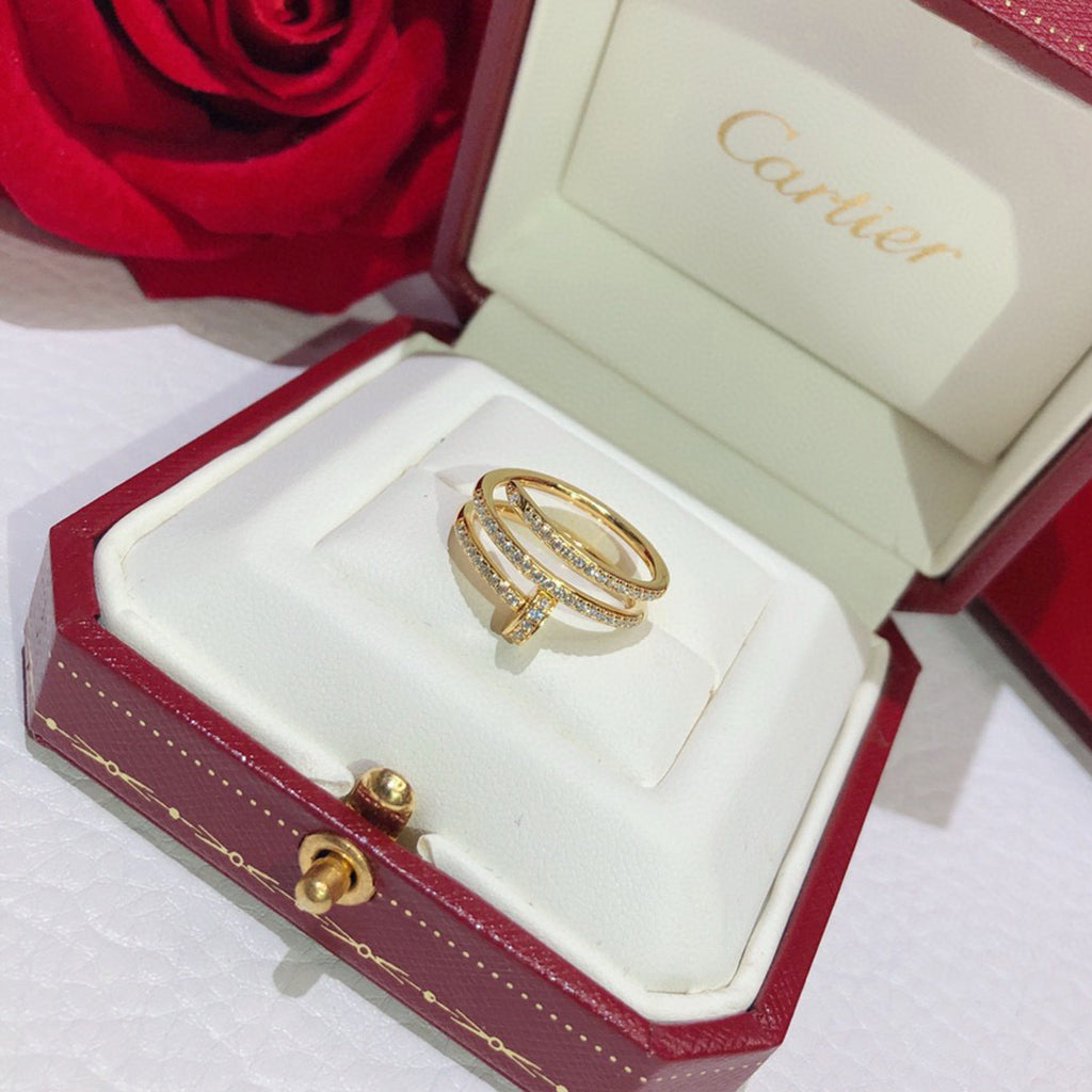 [Gaonasi Jewelry]JUSTE RING 4.8MM FULL DIAMOND