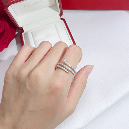 [Gaonasi Jewelry]JUSTE RING 4.8MM FULL DIAMOND