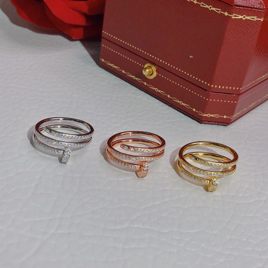 [Gaonasi Jewelry]JUSTE RING 4.8MM FULL DIAMOND