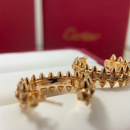 [Gaonasi Jewelry]CLASH 6.4MM FULL DIAMOND SMALL EARRINGS