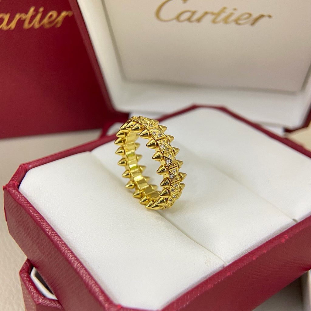 [Gaonasi Jewelry]CLASH 6.4MM SMALL FULL DIAMOND RING