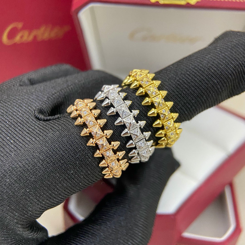 [Gaonasi Jewelry]CLASH 6.4MM SMALL FULL DIAMOND RING