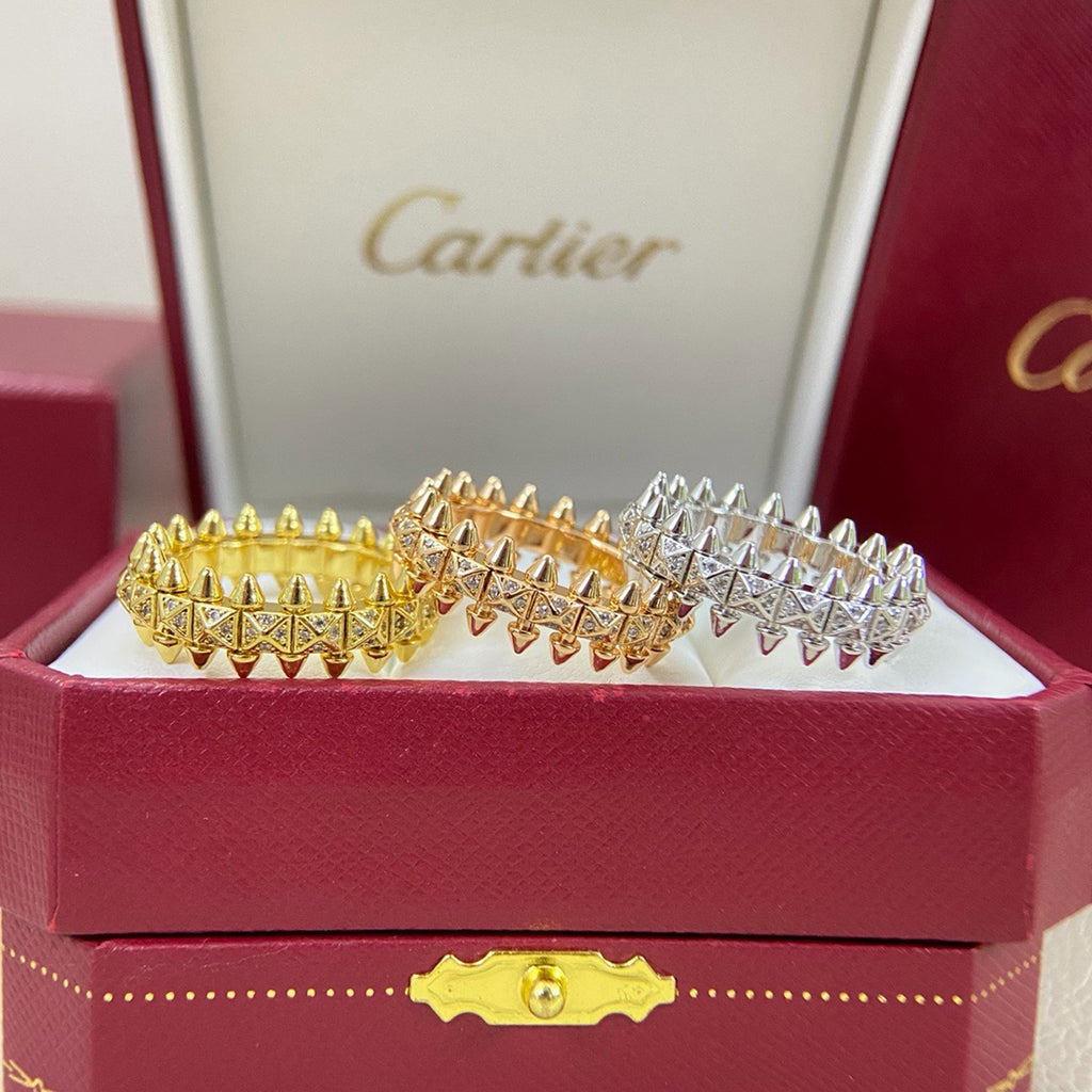 [Gaonasi Jewelry]CLASH 6.4MM SMALL FULL DIAMOND RING