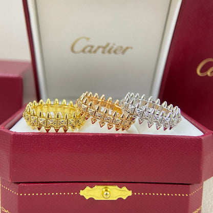 [Gaonasi Jewelry]CLASH 6.4MM SMALL FULL DIAMOND RING