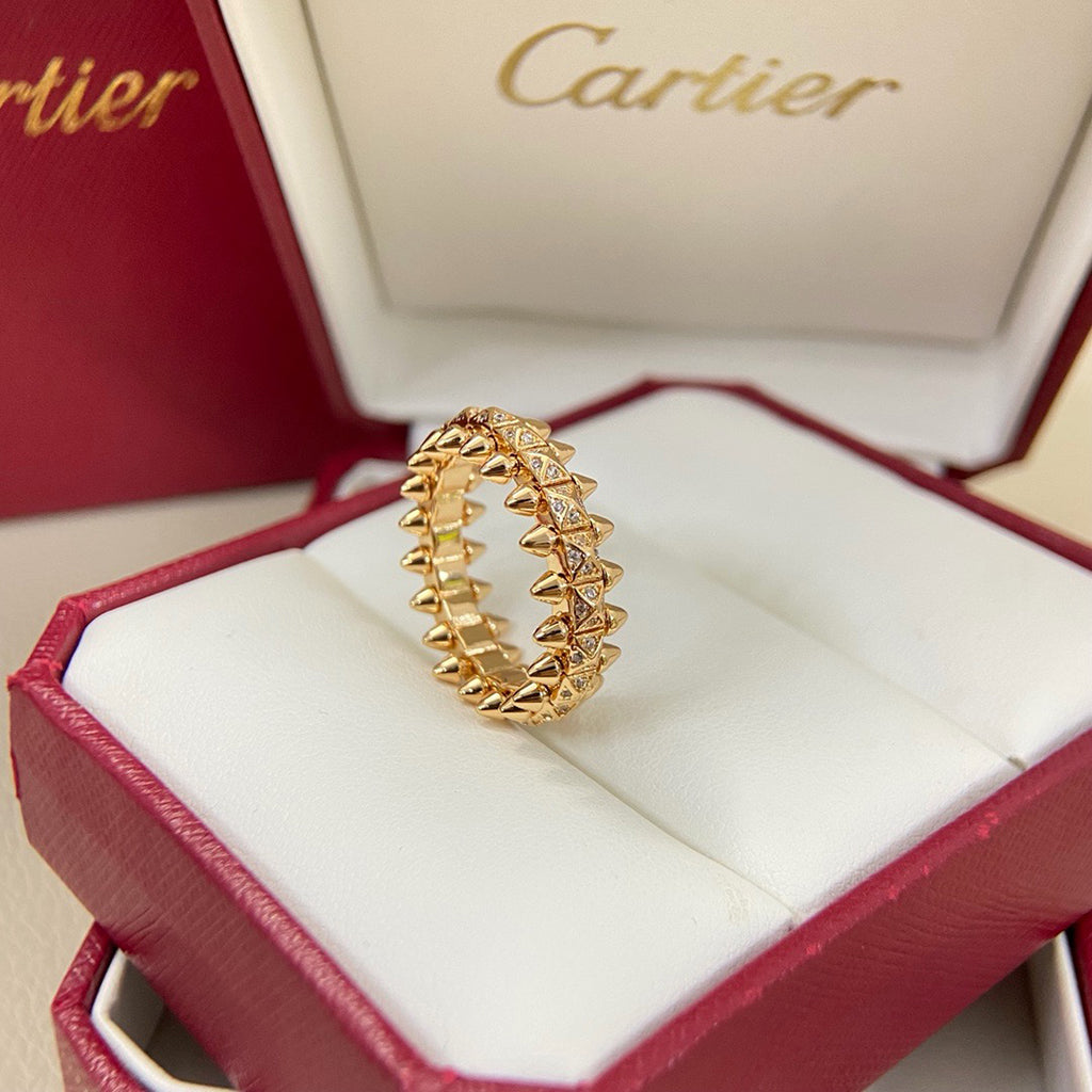[Gaonasi Jewelry]CLASH 6.4MM SMALL FULL DIAMOND RING