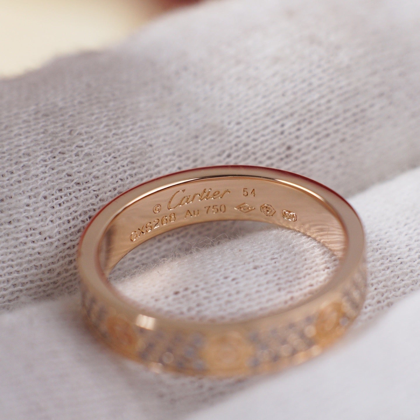 [Gaonasi Jewelry]LOVE RING 4.0MM DIAMOND PAVED