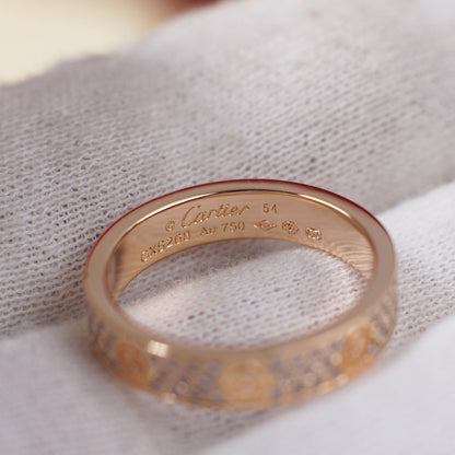 [Gaonasi Jewelry]LOVE RING 4.0MM DIAMOND PAVED