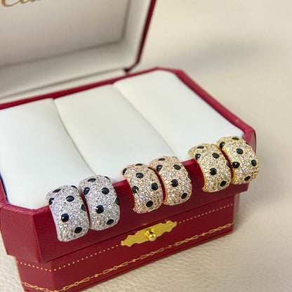 [Gaonasi Jewelry]PANTHERE MINI FULL DIAMOND EARRINGS