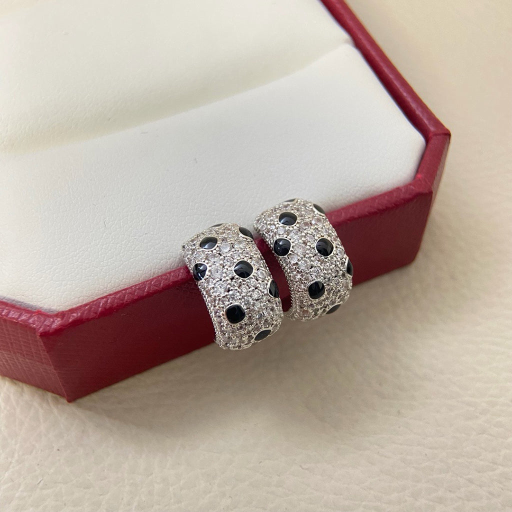 [Gaonasi Jewelry]PANTHERE MINI FULL DIAMOND EARRINGS