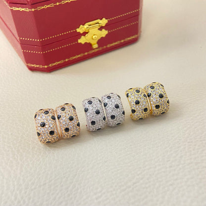 [Gaonasi Jewelry]PANTHERE MINI FULL DIAMOND EARRINGS
