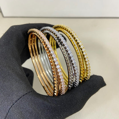 [Gaonasi Jewelry]ETINCELLE HALF-PAVED DIAMOND BRACELET