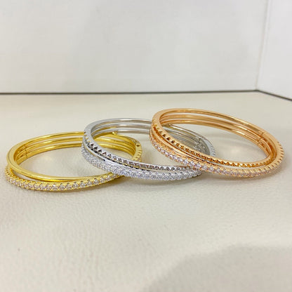 [Gaonasi Jewelry]ETINCELLE HALF-PAVED DIAMOND BRACELET