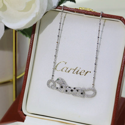 [Gaonasi Jewelry]PANTHERE PAVED DIAMOND NECKLACE