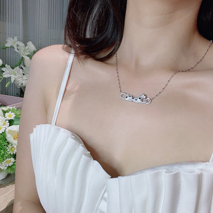 [Gaonasi Jewelry]PANTHERE PAVED DIAMOND NECKLACE