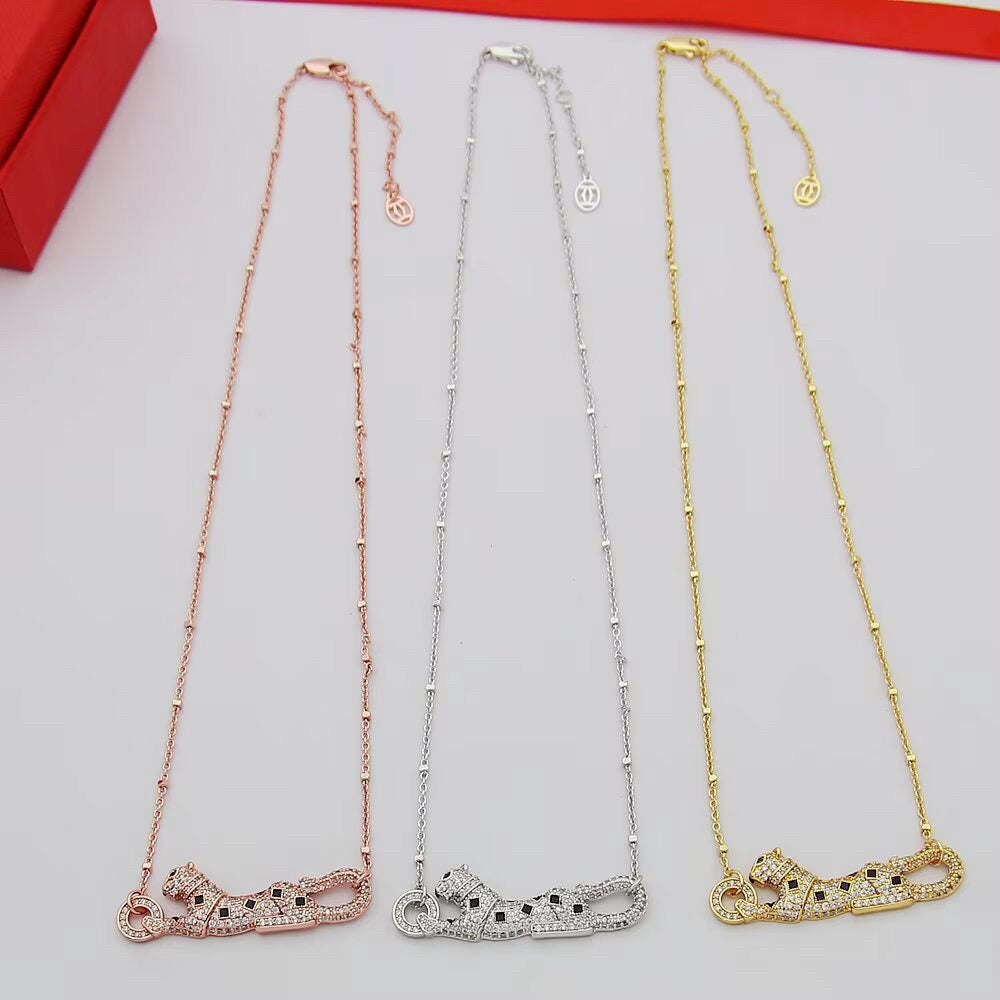 [Gaonasi Jewelry]PANTHERE PAVED DIAMOND NECKLACE