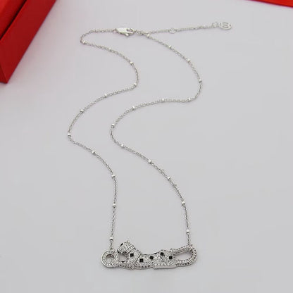 [Gaonasi Jewelry]PANTHERE PAVED DIAMOND NECKLACE