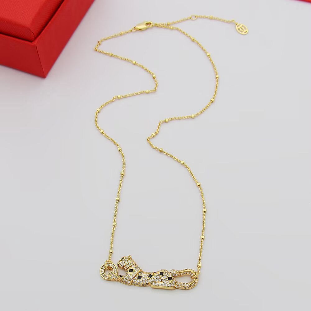 [Gaonasi Jewelry]PANTHERE PAVED DIAMOND NECKLACE