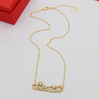 [Gaonasi Jewelry]PANTHERE PAVED DIAMOND NECKLACE