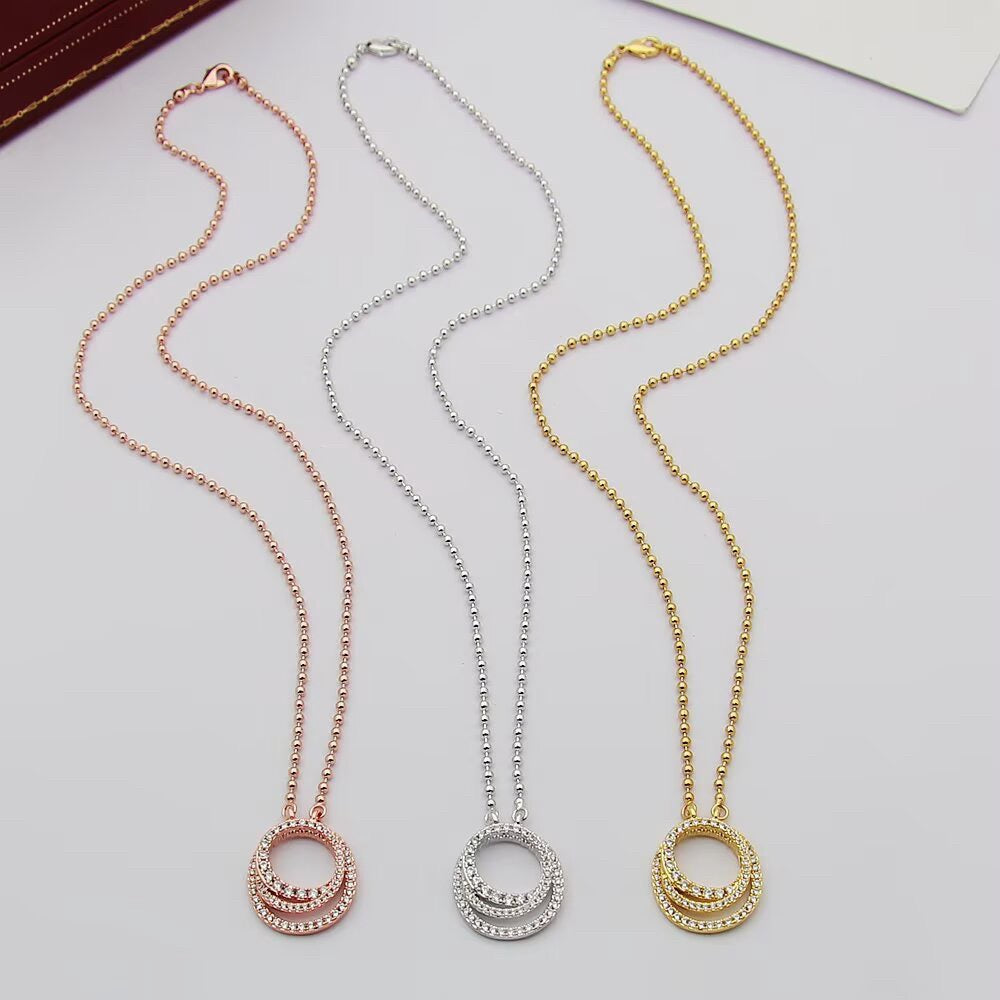 [Gaonasi Jewelry]ETINCELLE  FULL DIAMOND NECKLACE