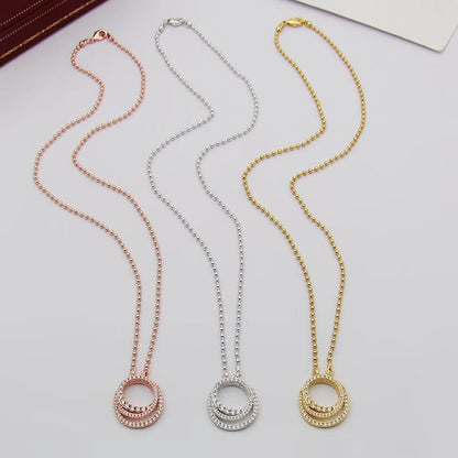 [Gaonasi Jewelry]ETINCELLE  FULL DIAMOND NECKLACE