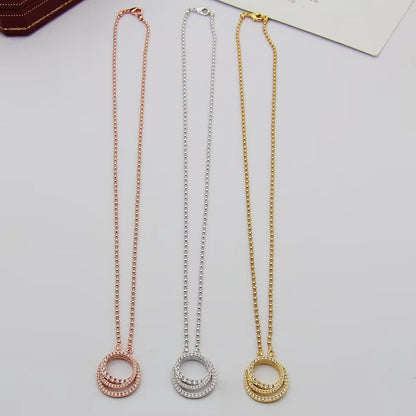 [Gaonasi Jewelry]ETINCELLE  FULL DIAMOND NECKLACE